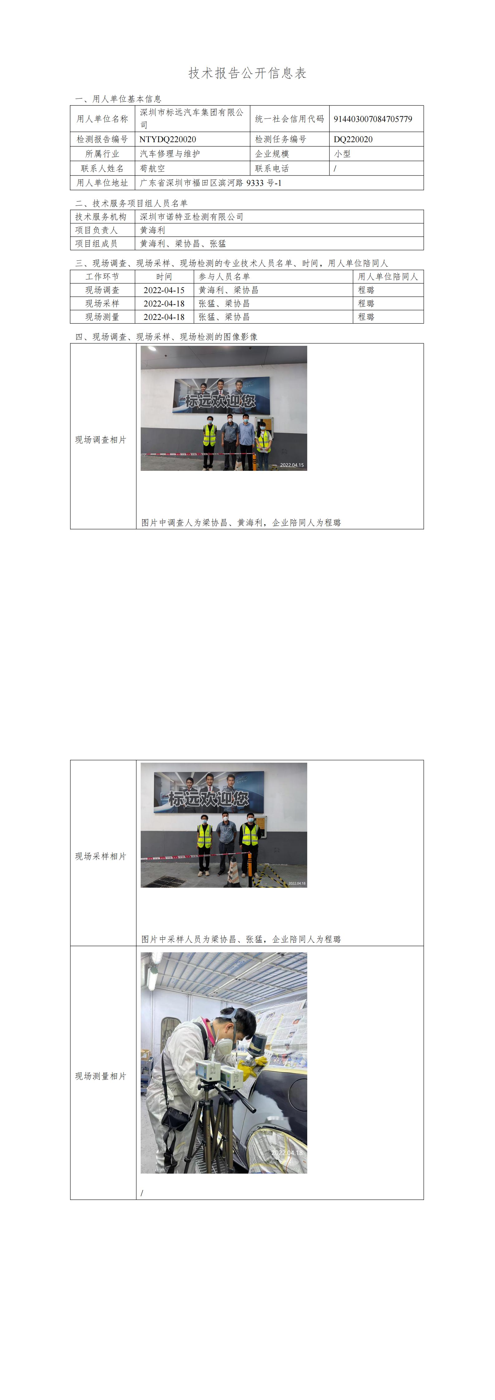 NTYDQ220020-深圳市標(biāo)遠汽車集團有限公司